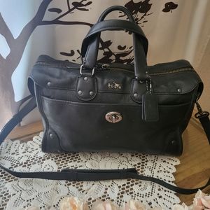 Coach Black Leather Crossbody Bag